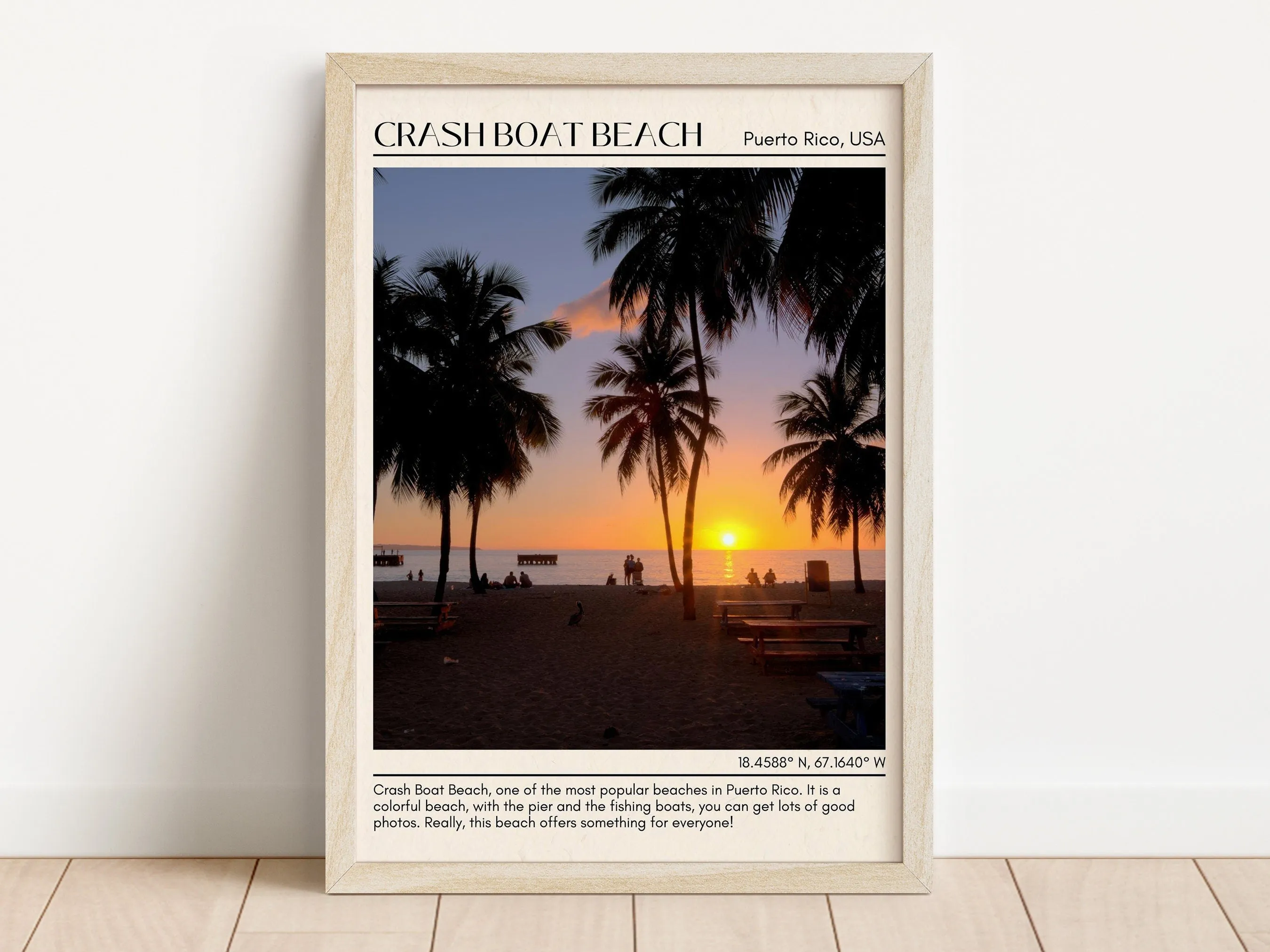 Crash Boat Beach Wall Canvas, Puerto Rico, USA