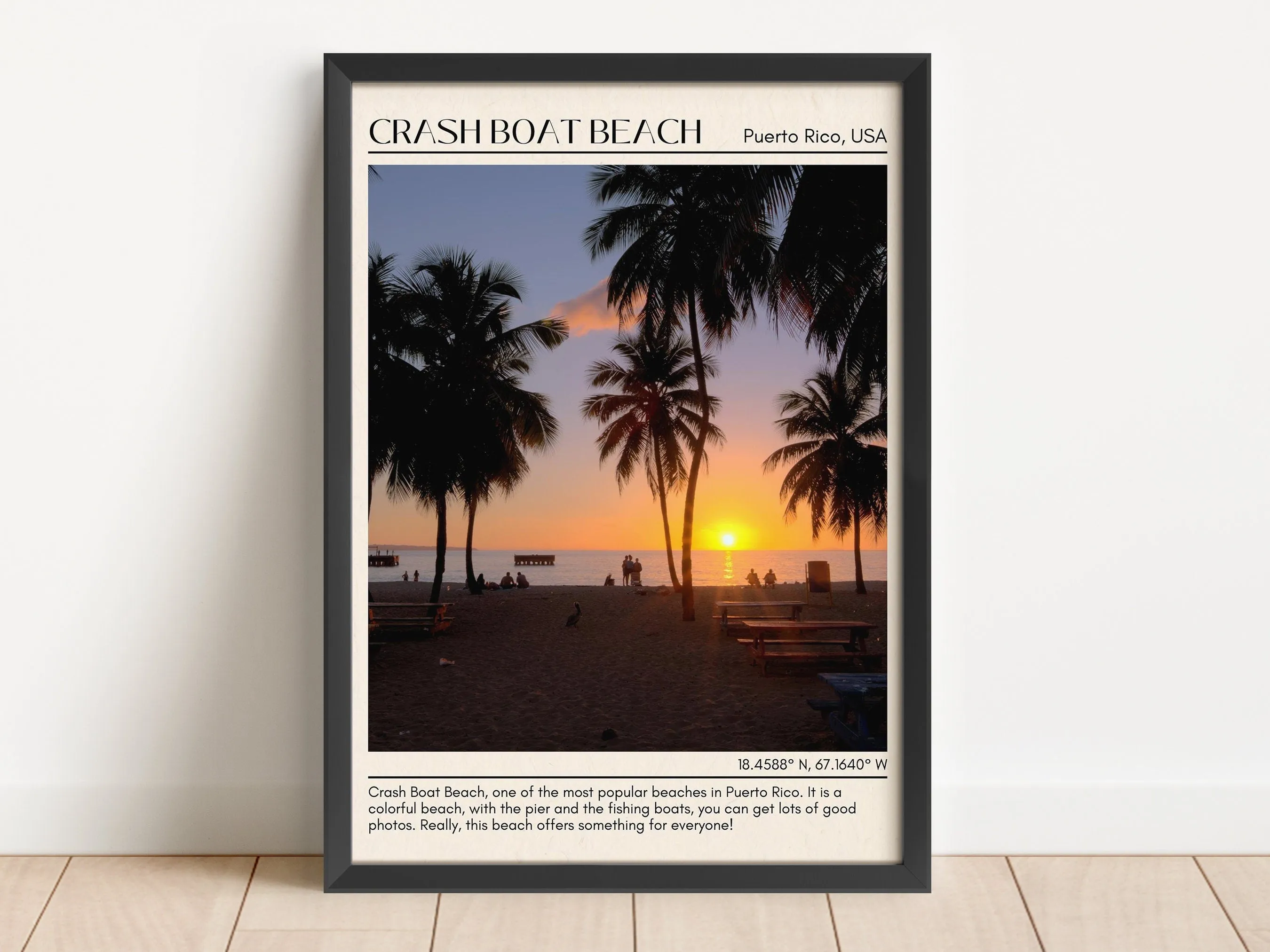 Crash Boat Beach Wall Canvas, Puerto Rico, USA
