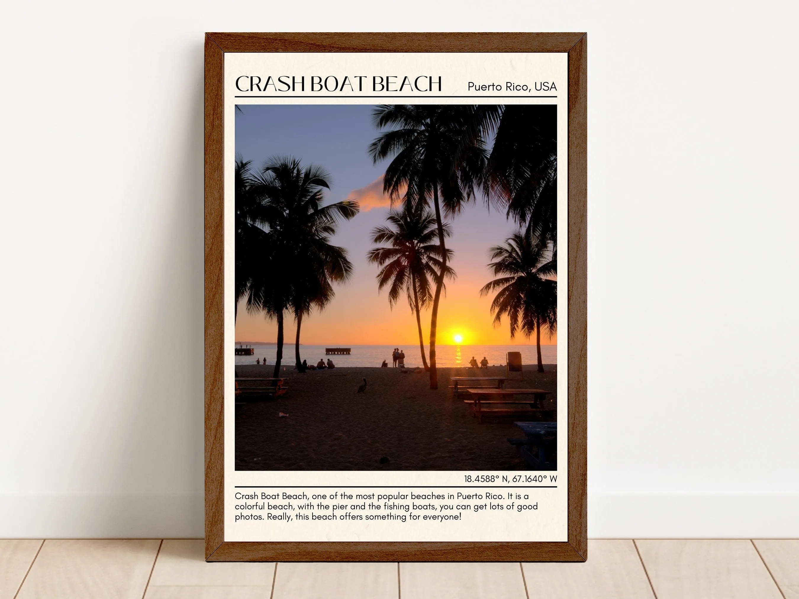 Crash Boat Beach Wall Canvas, Puerto Rico, USA