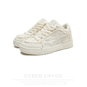 Cyber Envoy | Preppy Versatile Solid Color Sneaker