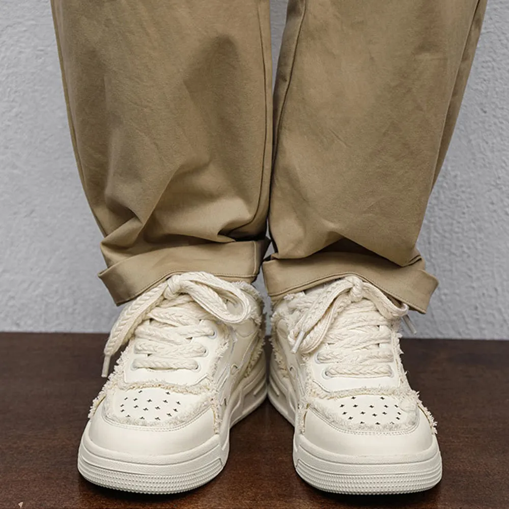 Cyber Envoy | Preppy Versatile Solid Color Sneaker