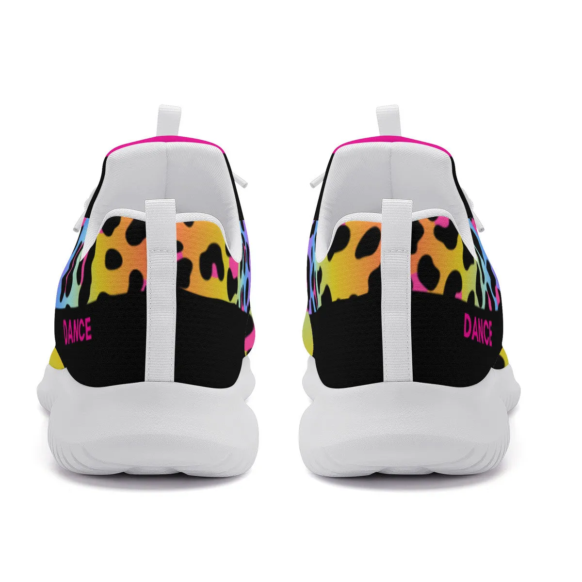 Dance Sneakers- Multi Color Leopard Print Dance Shoes