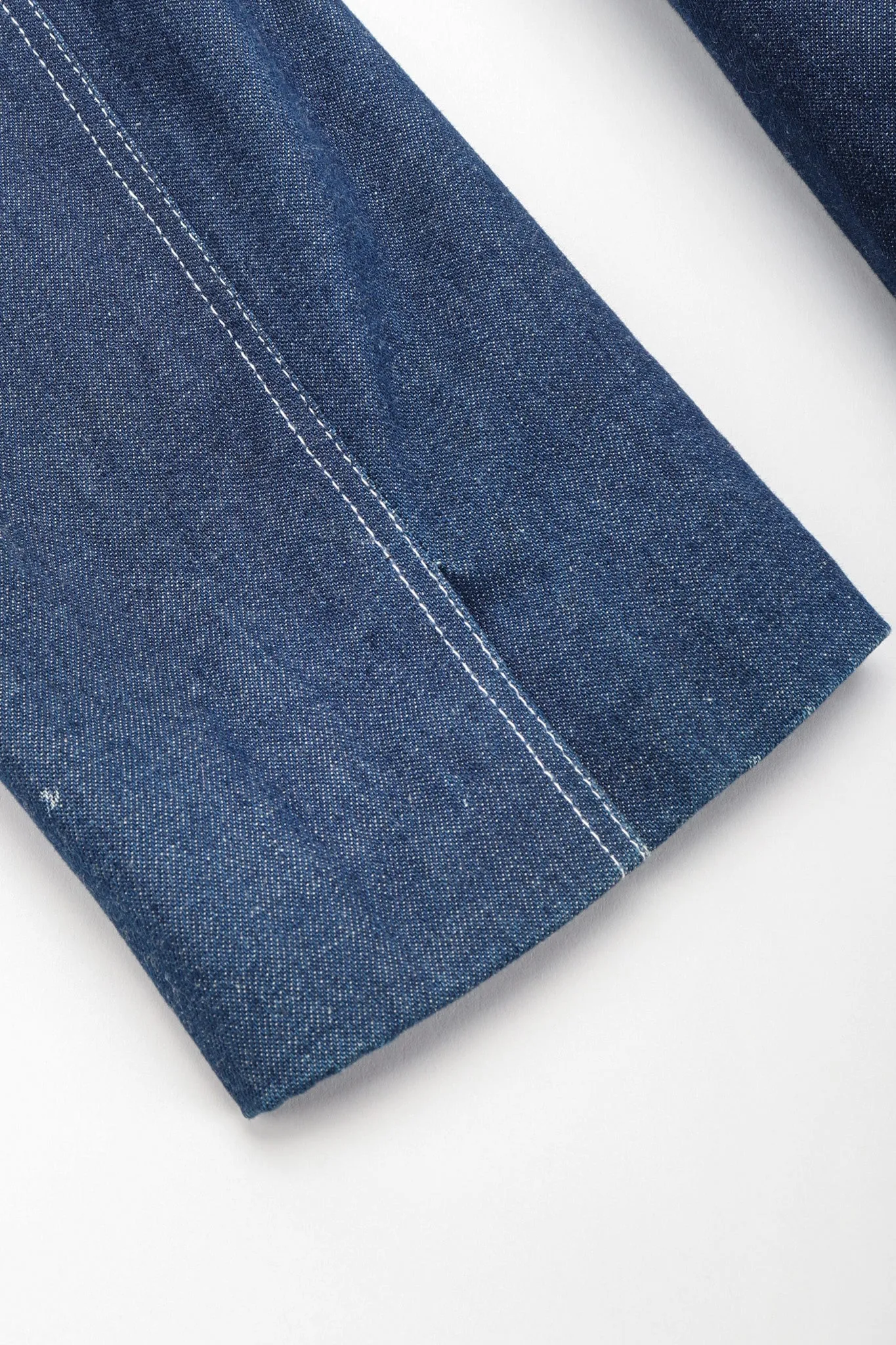 Denim Wide Lapel Flare Jacket