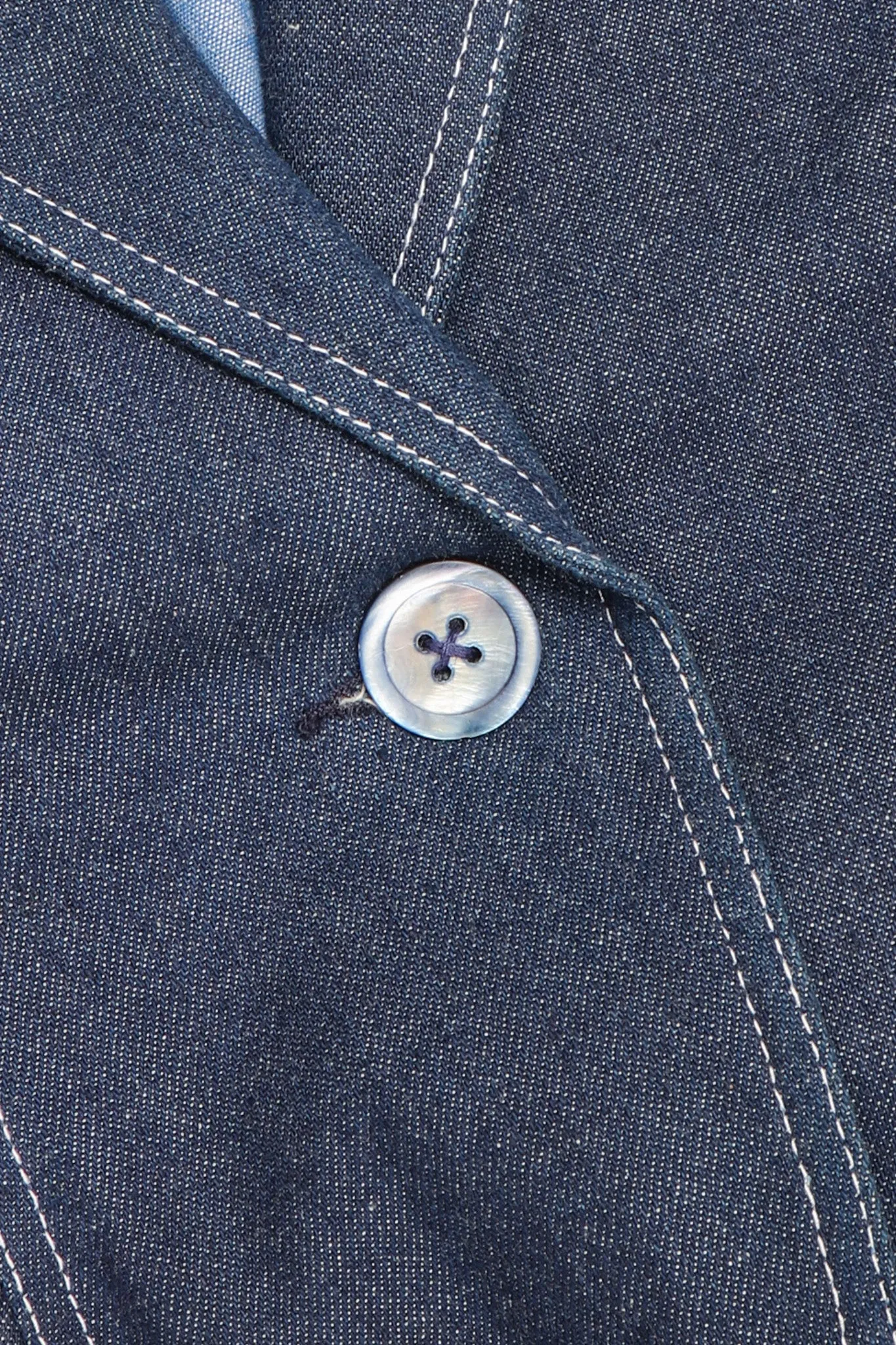 Denim Wide Lapel Flare Jacket