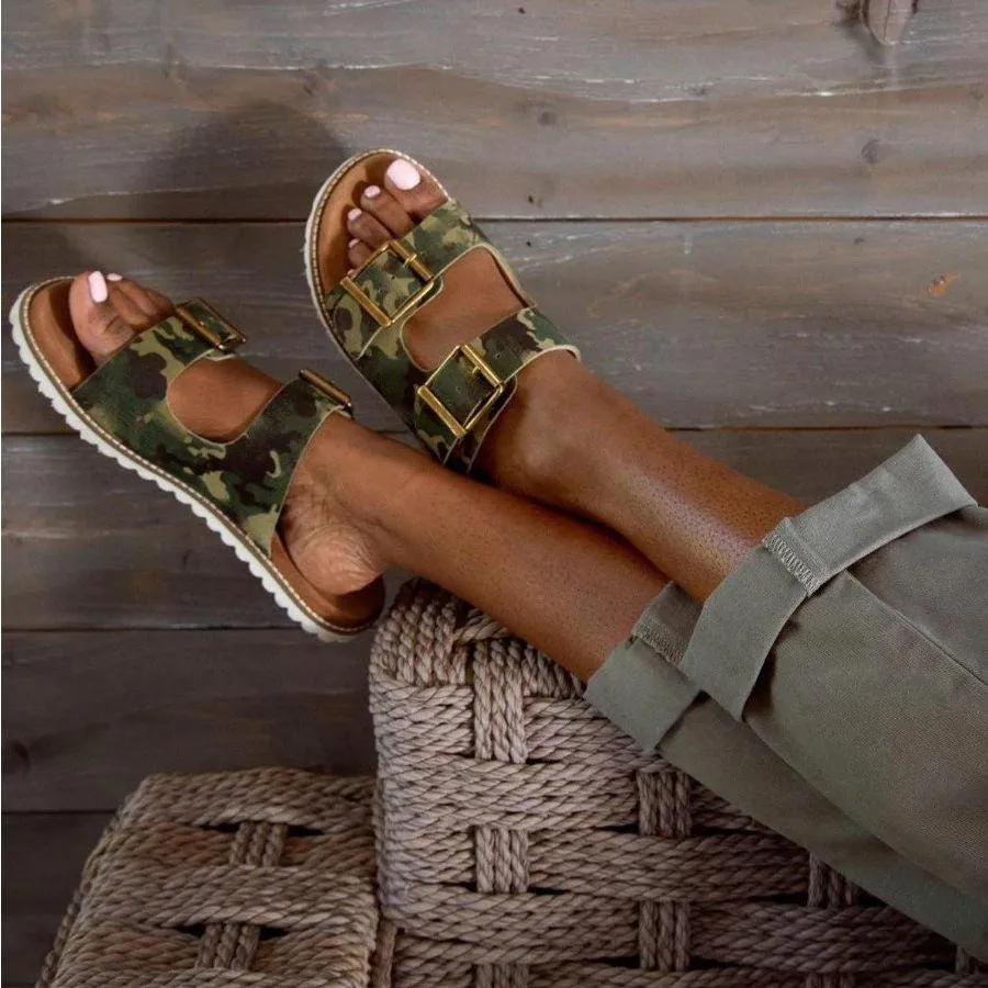 Diba True Come Back Sandal - Green Camo