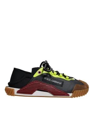 Dolce&Gabbana NS1 Men Multicolor Sneakers Nylon Low Top Trainer Shoes Size EU 40