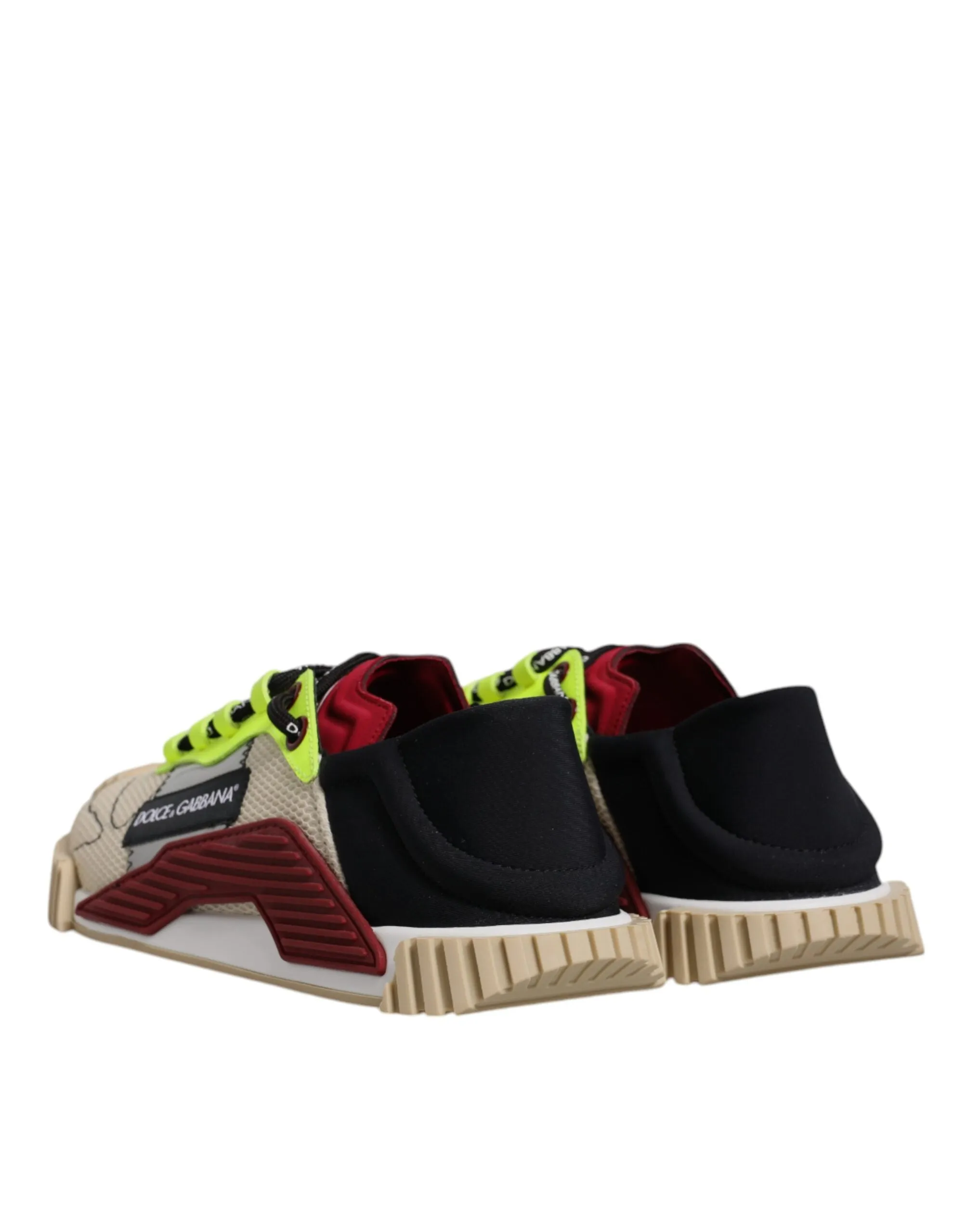 Dolce&Gabbana NS1 Men Multicolor Sneakers Nylon Printed Flat Trainer Shoes EU 40