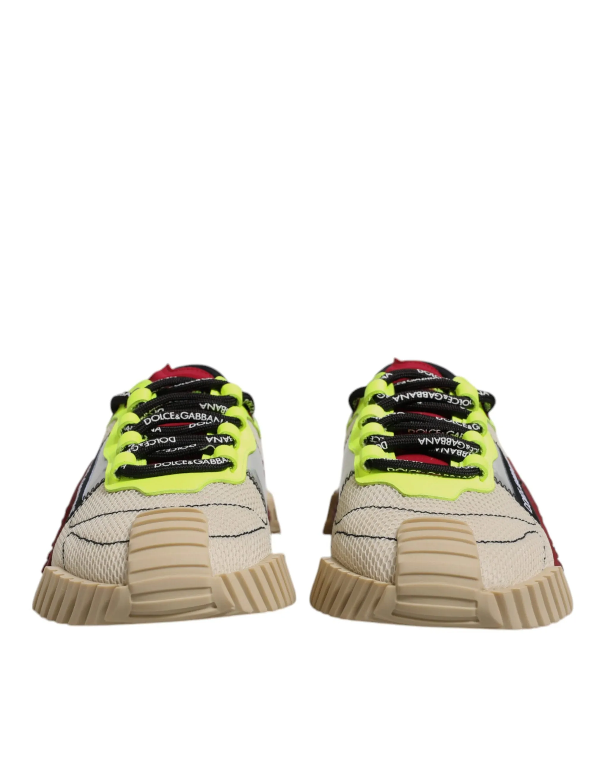 Dolce&Gabbana NS1 Men Multicolor Sneakers Nylon Printed Flat Trainer Shoes EU 40