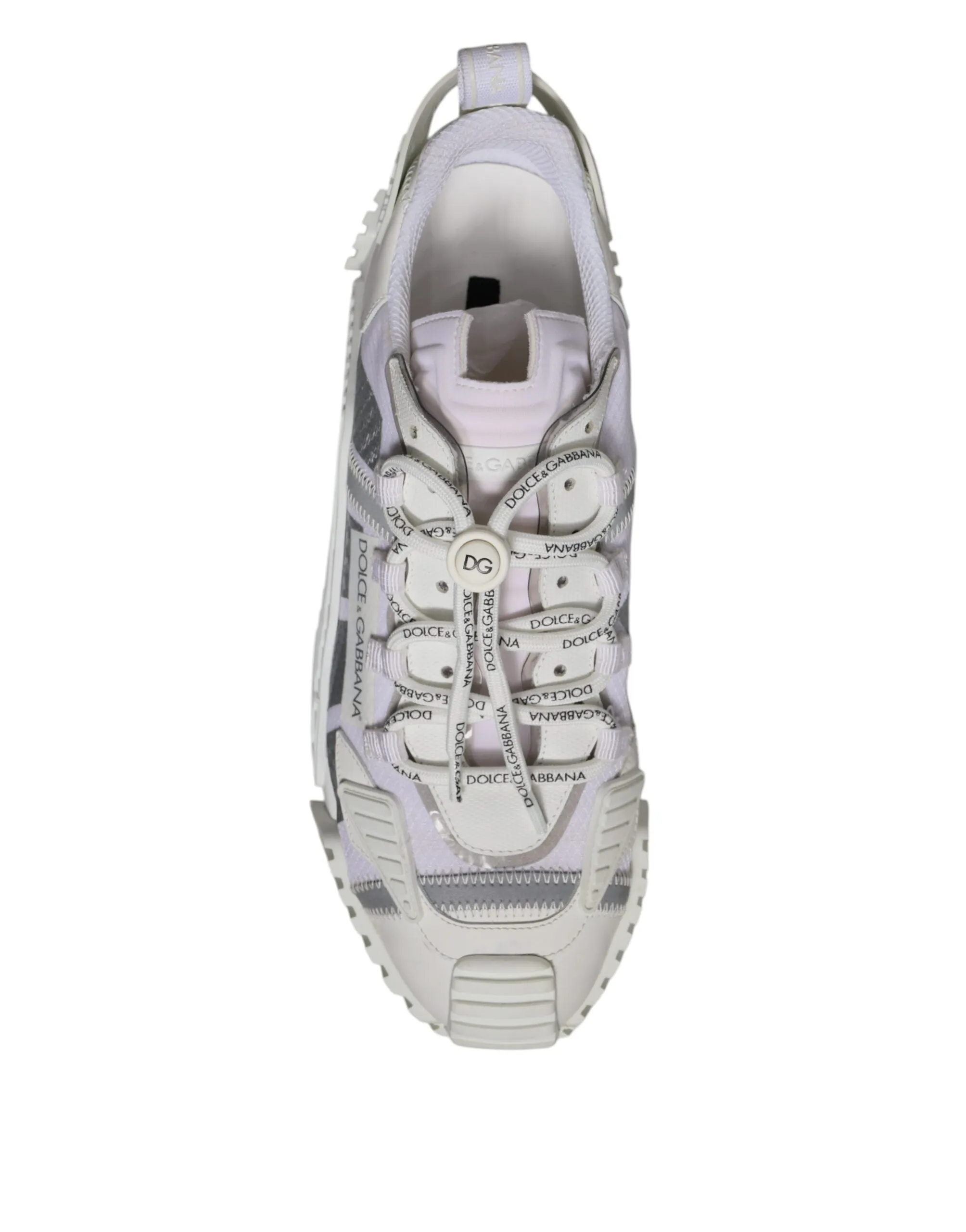 Dolce&Gabbana NS1 Men White Sneakers Cotton Blend Athletic Trainer Shoes EUR 44