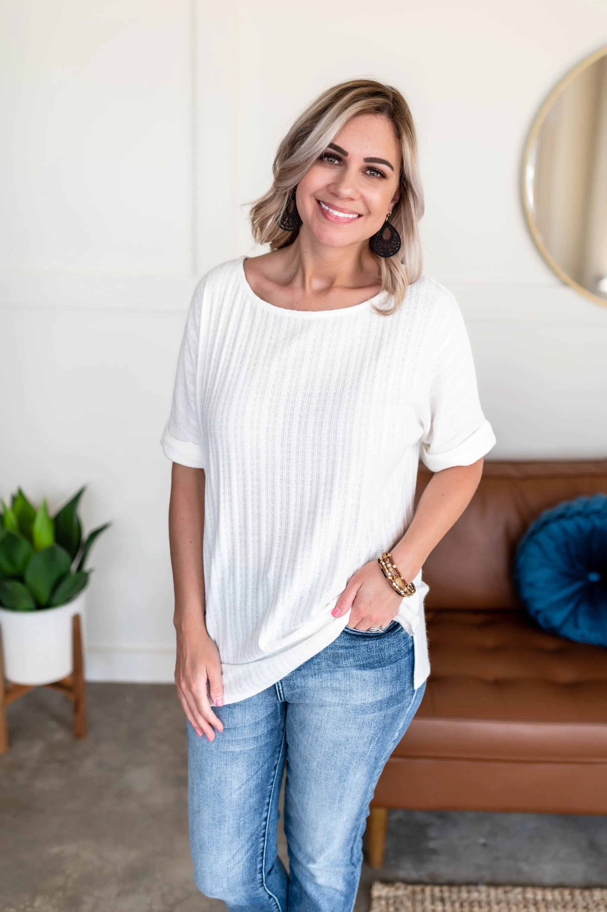 Don't Rock The Boat Top In White