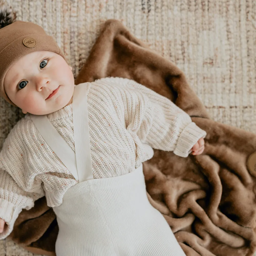 Doudou pour siège d'auto bébé en Minky