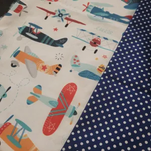 Doudou réconfort  AVIONS, mini doudou, fausse fourrure, accessoire pour bébé, cadeau de shower