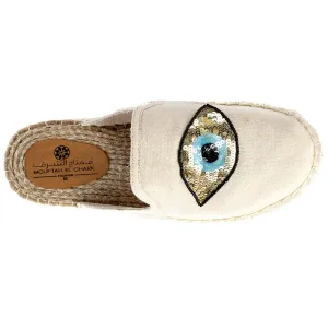 EVILL EYE OFF WHITE MULES