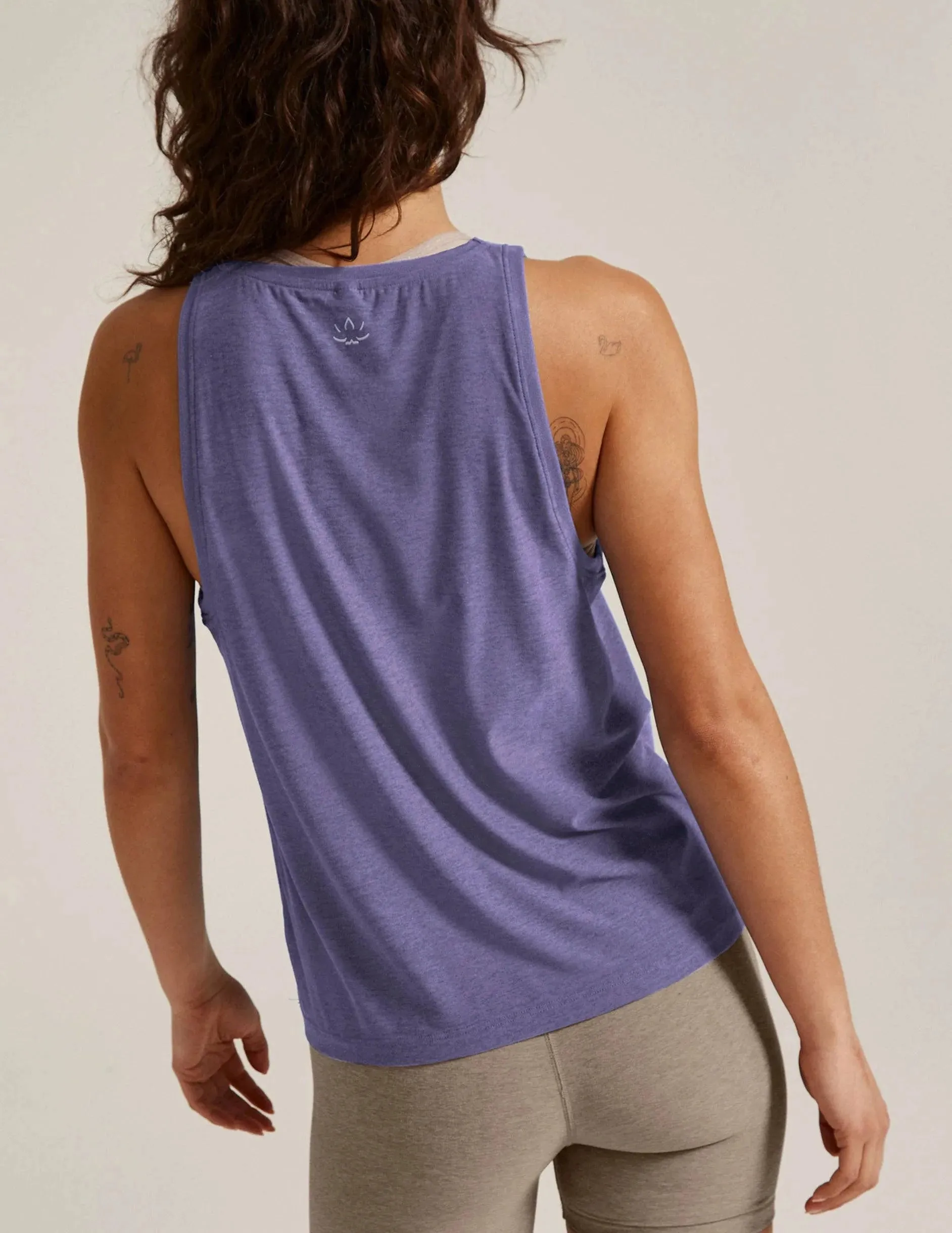 Featherweight Rebalance Tank by Beyond Yoga | Indigo Heather