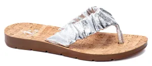 FINAL SALE: Cool Off Sandals by Corkys - Silver Metallic