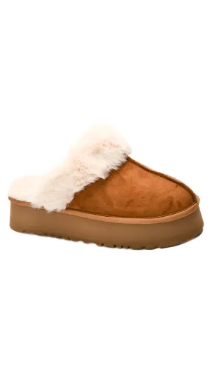 FINAL SALE: Cuddle Up Slip-On Shoe by Corky’s - Tobacco