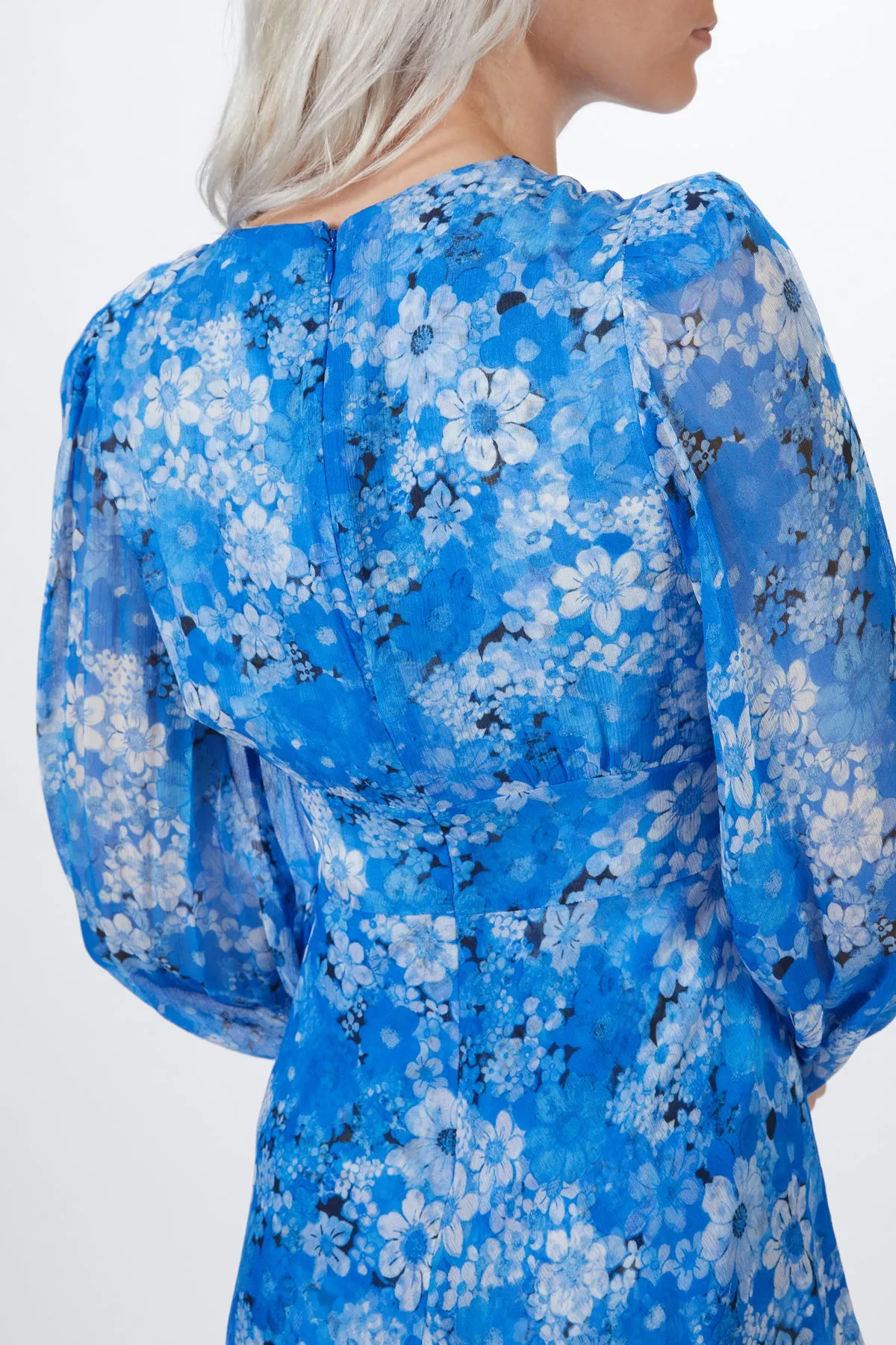 FLORAL-PRINT MINI DRESS