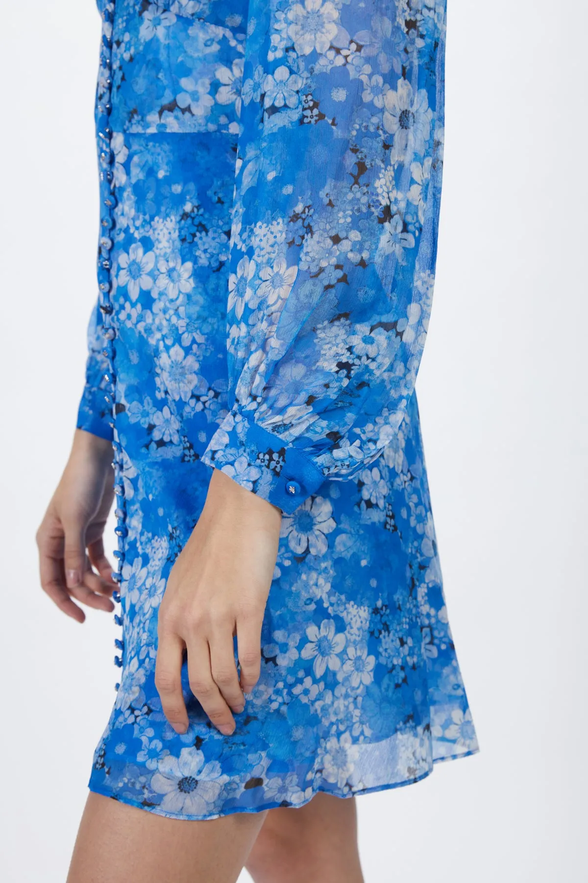 FLORAL-PRINT MINI DRESS