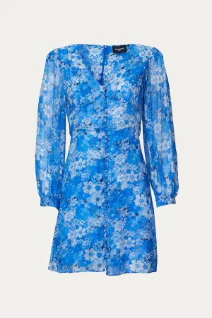 FLORAL-PRINT MINI DRESS