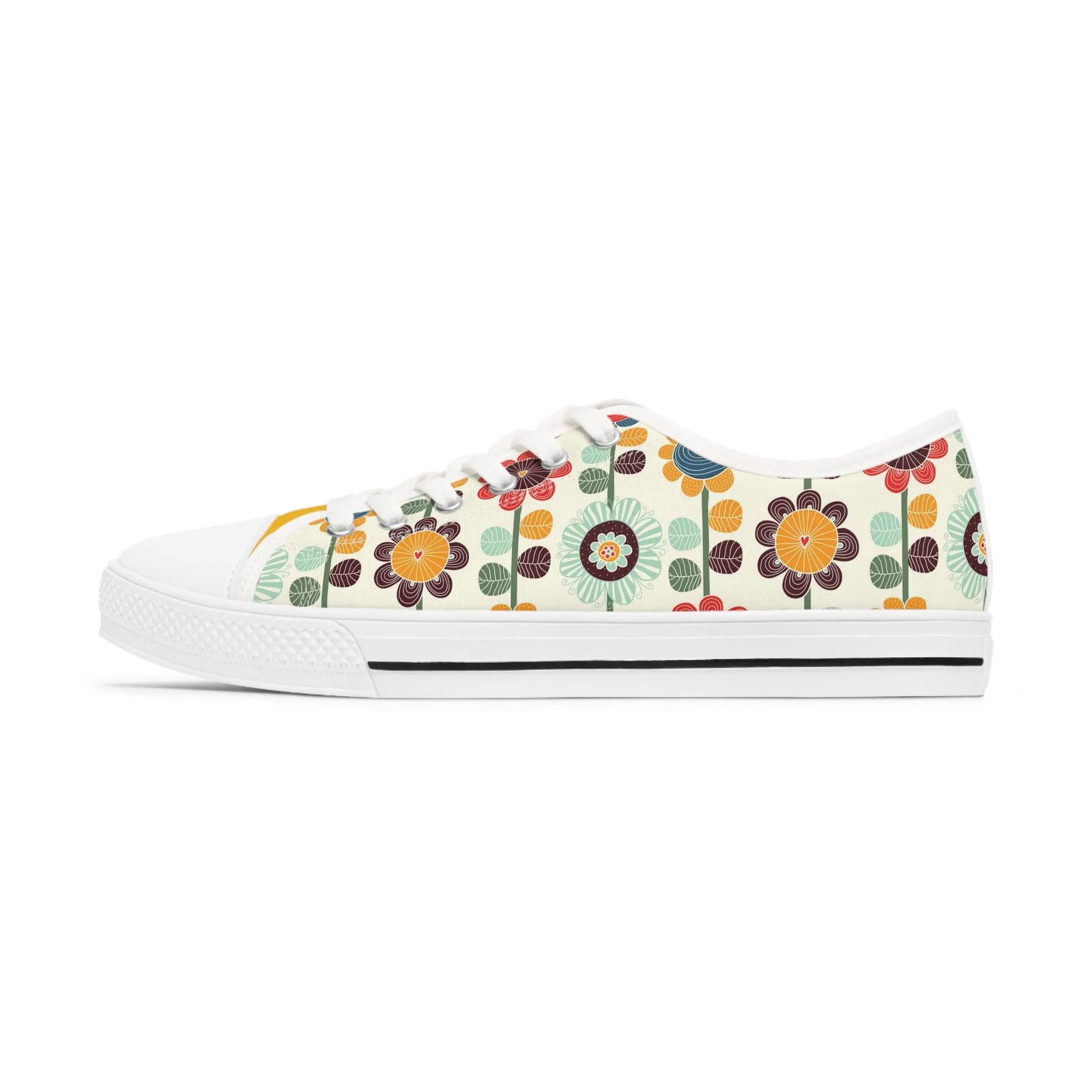 Flowers Child Women's Low Top Sneakers Shoes