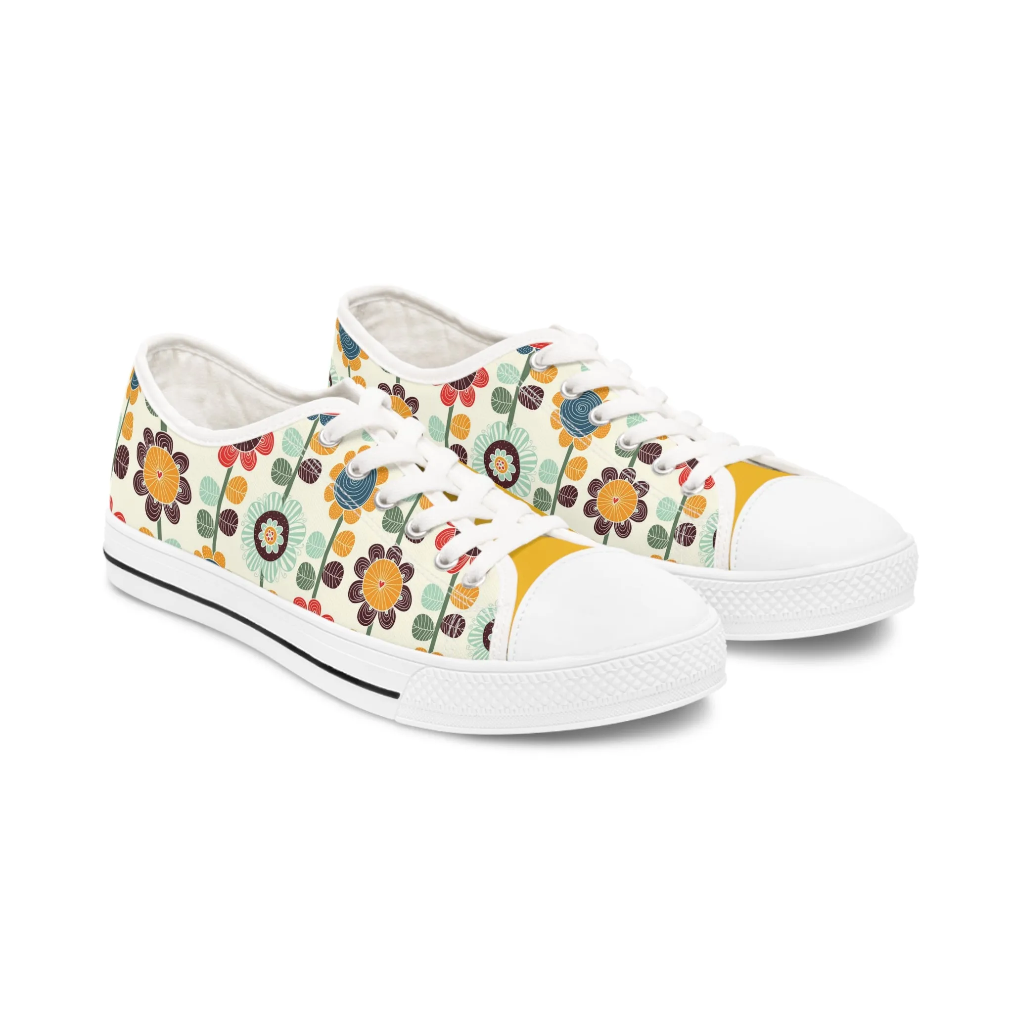 Flowers Child Women's Low Top Sneakers Shoes