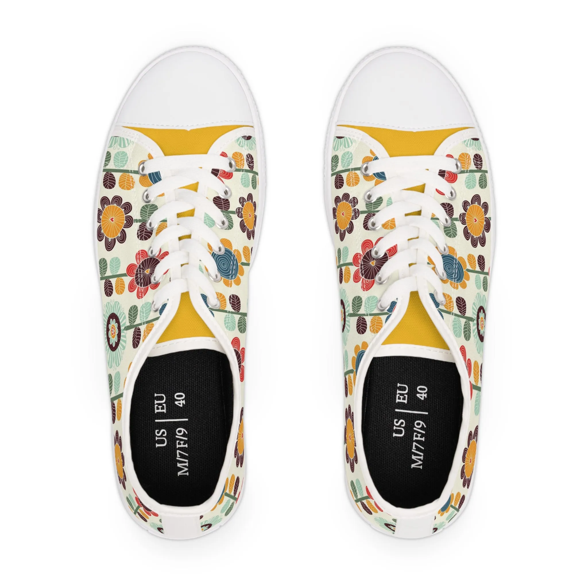 Flowers Child Women's Low Top Sneakers Shoes
