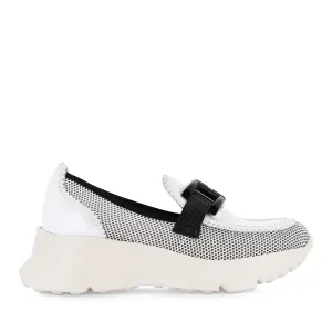 HAWAI - BLACK/WHITE LEATHER