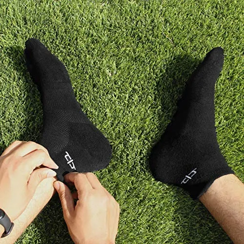 Heelium Bamboo Women's Ankle Socks for Running Sports & Gym, Black, Anti Odour Breathable Durable Anti Blister Free Size (Shoe Size UK3 - UK7), Combo Pack of 3 Pairs