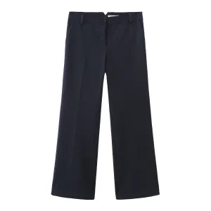 'HELLO' / Straight Fit Trousers • Navy