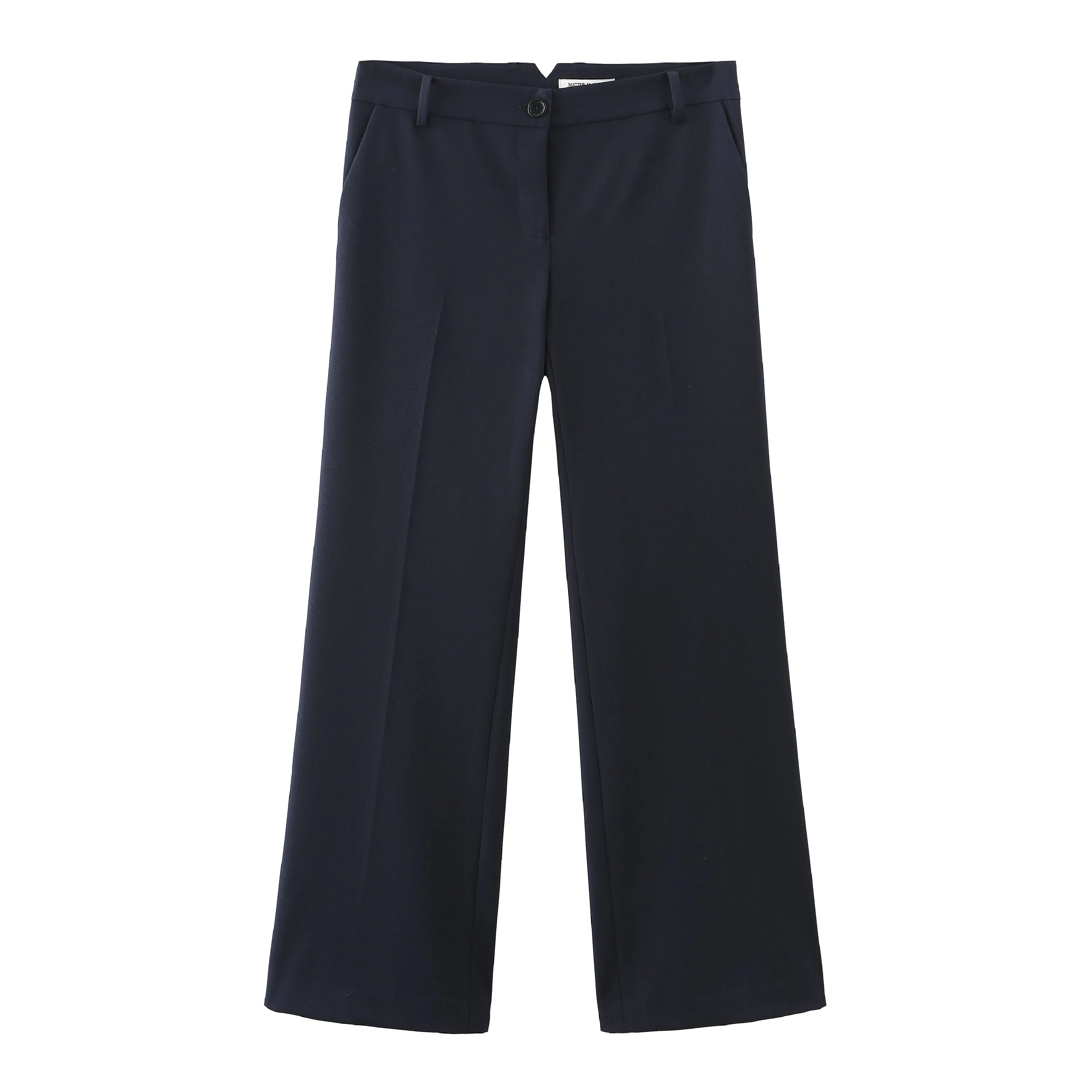 'HELLO' / Straight Fit Trousers • Navy