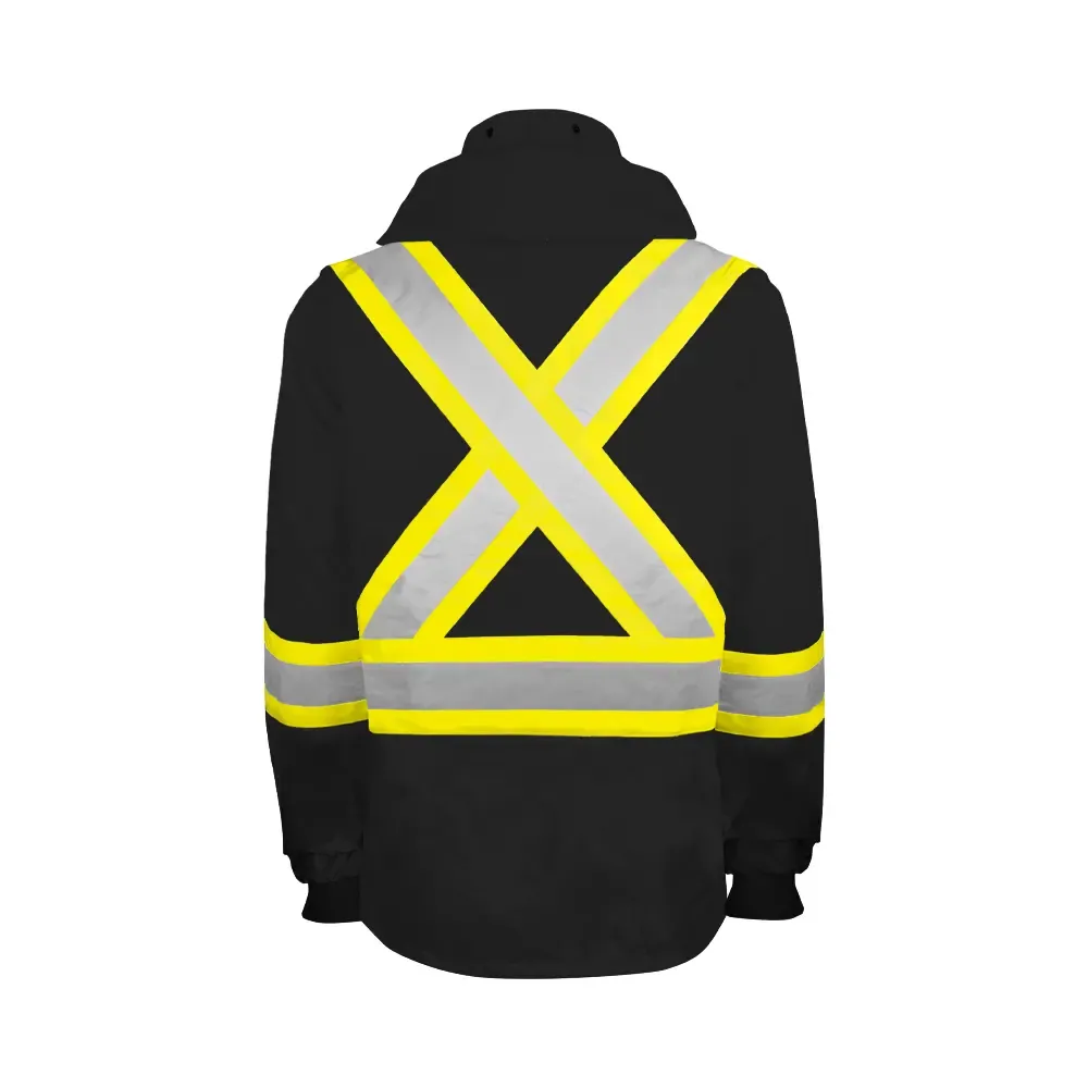 Hi-Vis Rain Jacket by Ground Force - Style RJ90