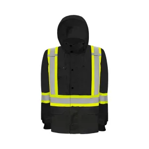 Hi-Vis Rain Jacket by Ground Force - Style RJ90