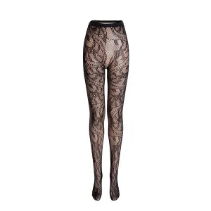 High Rise Lace Panty Hose