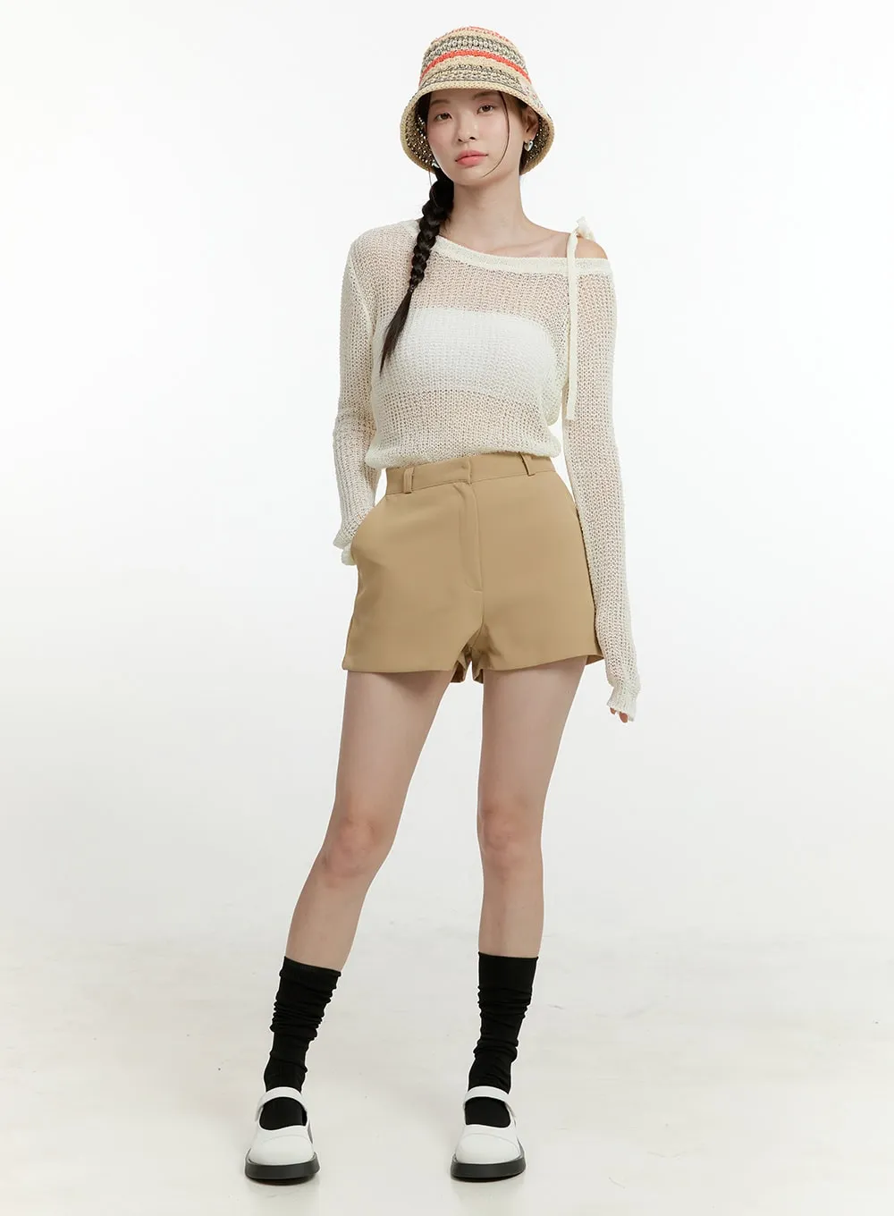 High Waist Basic Shorts OL423