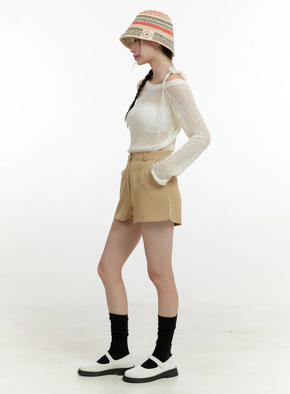High Waist Basic Shorts OL423