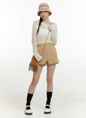 High Waist Basic Shorts OL423