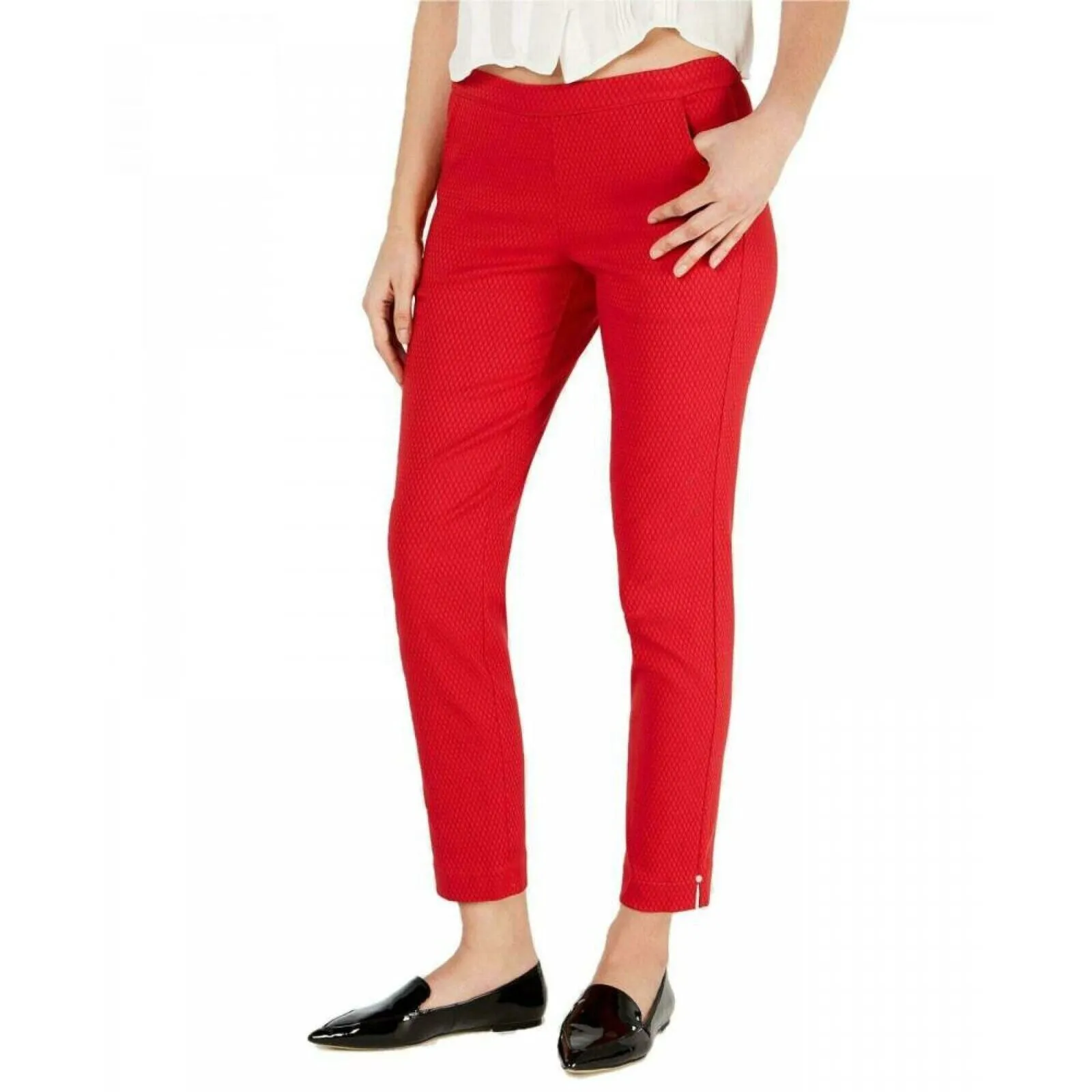 HUE Women's Diamond Texture Loafer Skimmer Leggings. U20765H