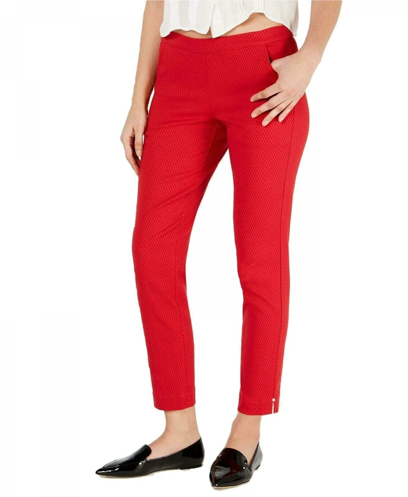HUE Women's Diamond Texture Loafer Skimmer Leggings. U20765H