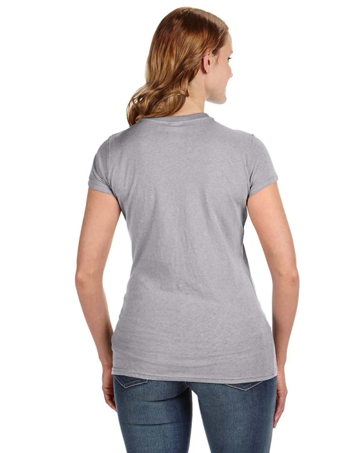 J America Ladies Glitter T-Shirt | Oxford