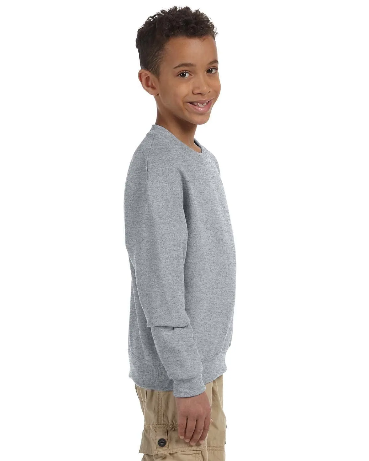 Jerzees Youth Light-Weight Crewneck Sweatshirt | Oxford