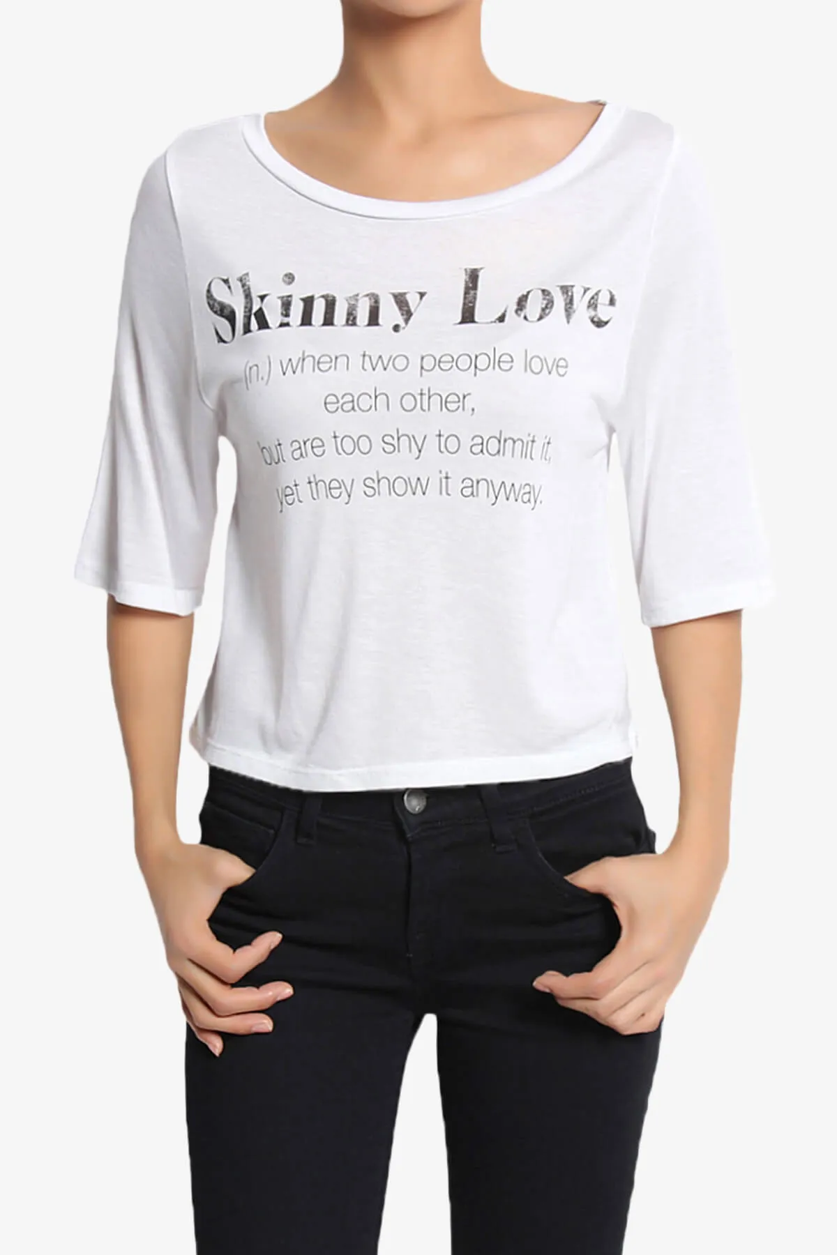 Karina Printed Modal Jersey Crop Tee