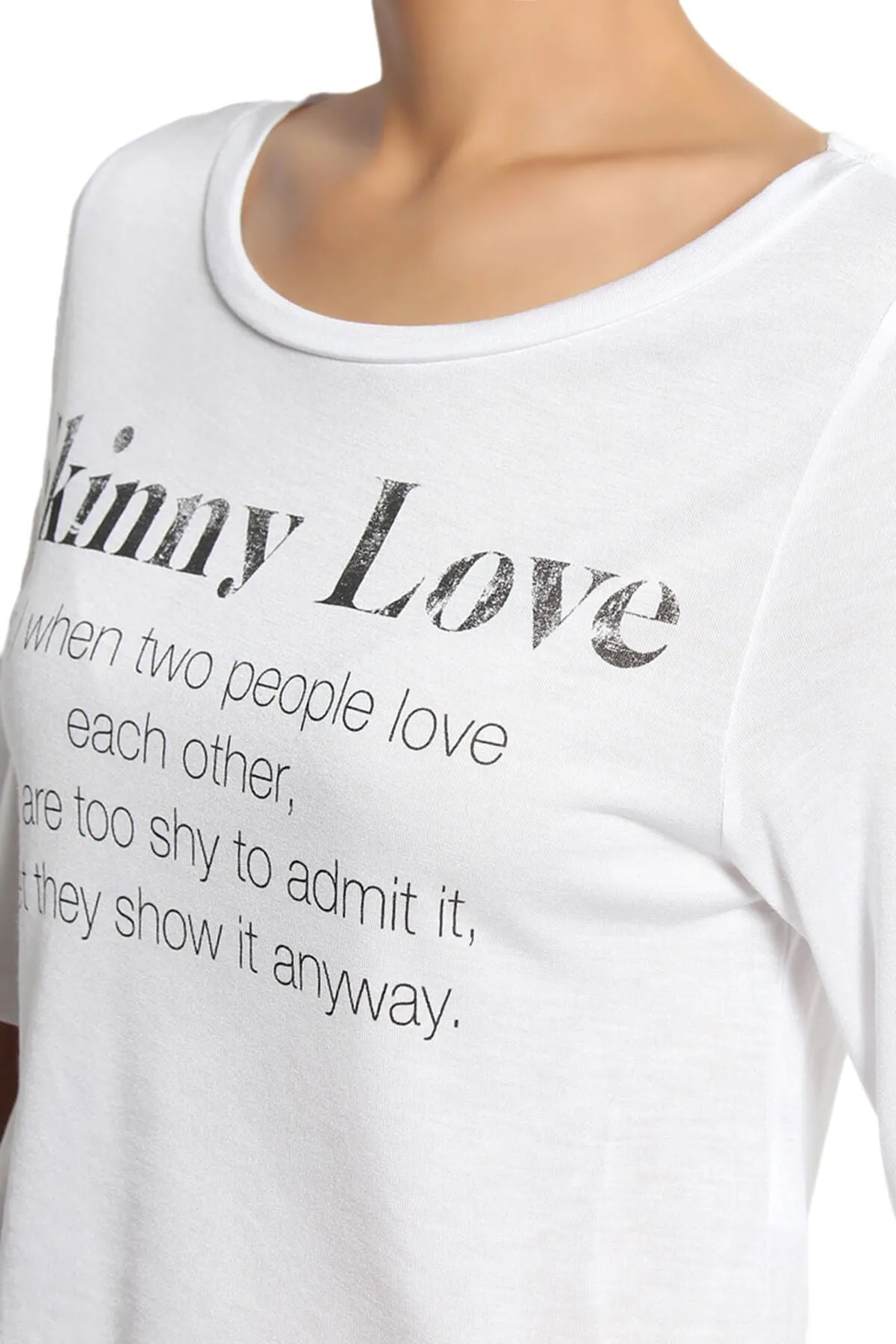 Karina Printed Modal Jersey Crop Tee
