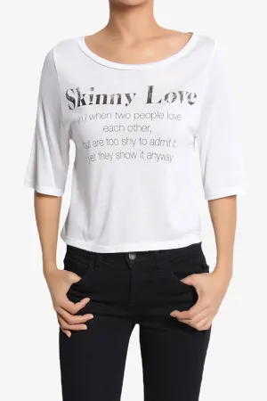 Karina Printed Modal Jersey Crop Tee