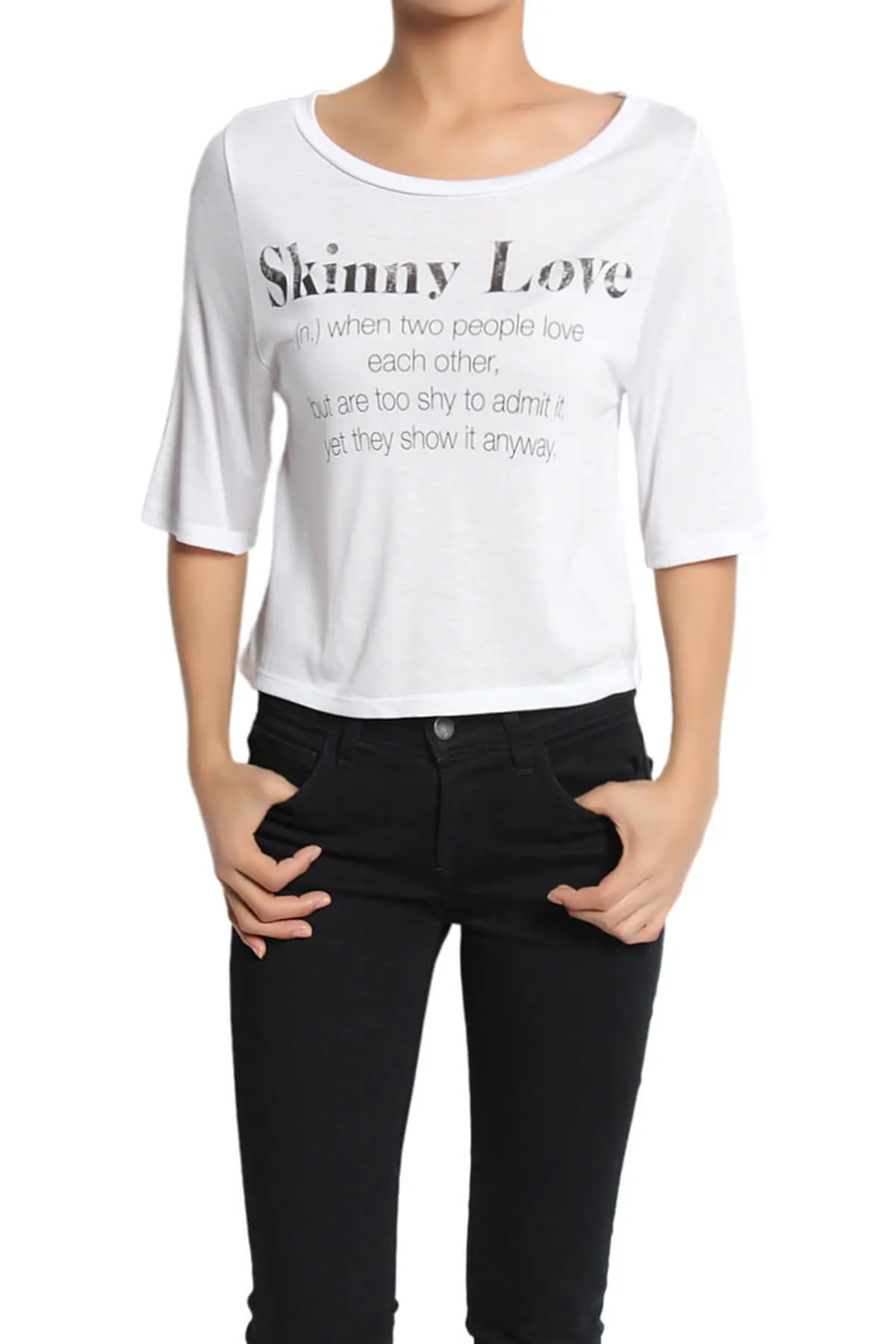 Karina Printed Modal Jersey Crop Tee