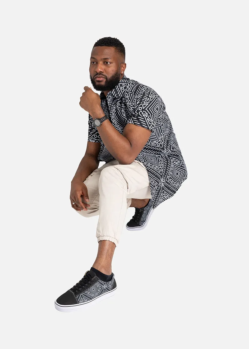 Kazi African Print Men's Low Top Sporting Shoes