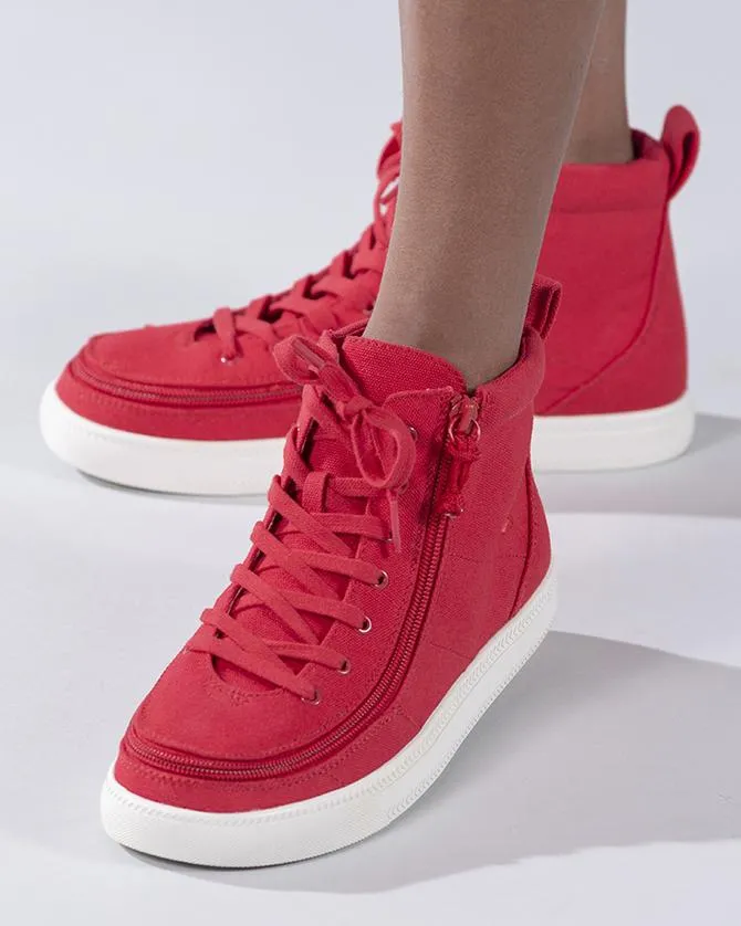 Kids' Red Billy Classic Lace Highs