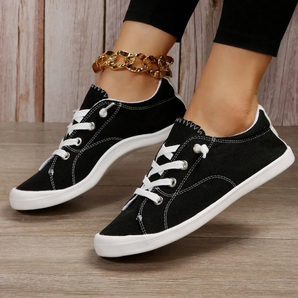 Lace Up Sporty Sneakers