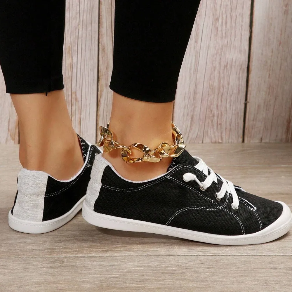 Lace Up Sporty Sneakers