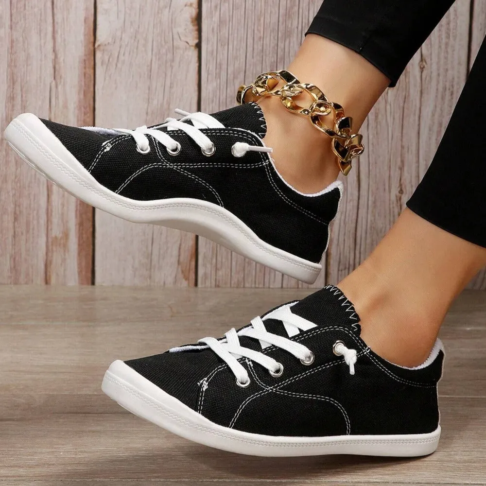 Lace Up Sporty Sneakers