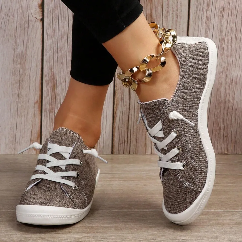 Lace Up Sporty Sneakers